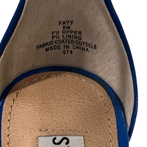 STEVE MADDEN Blue Studded Heel SZ 6 - Picture 6 of 12